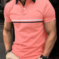 Men’s Button Stitching Sports Polo Shirt