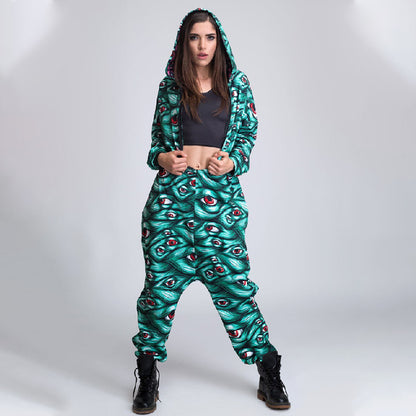 Women’s Halloween Printed Loose Jumpsuit