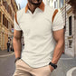 Men’s Waffle Jacquard Solid Polo Shirt