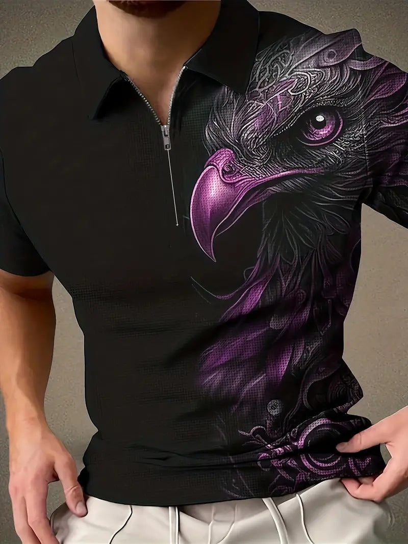 Men’s Printed Breathable Fashion Polo Shirt