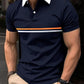 Men’s Button Stitching Sports Polo Shirt