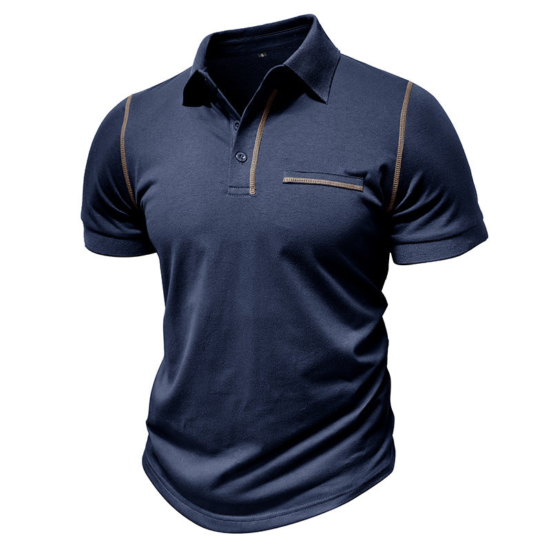 Men’s Casual Pearl Cotton Polo Shirt