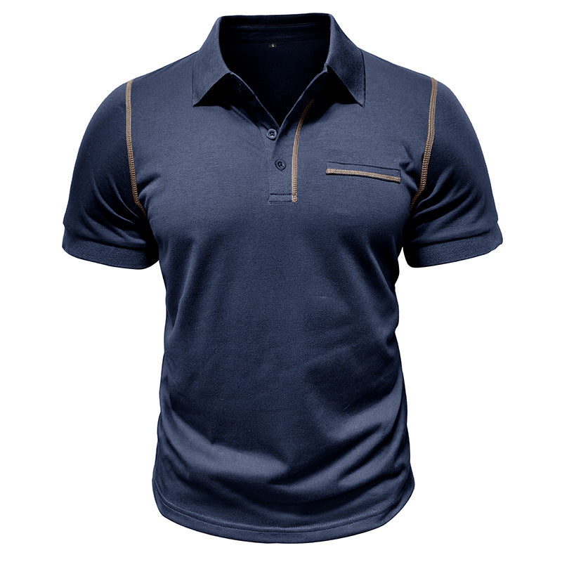 Men’s Casual Pearl Cotton Polo Shirt