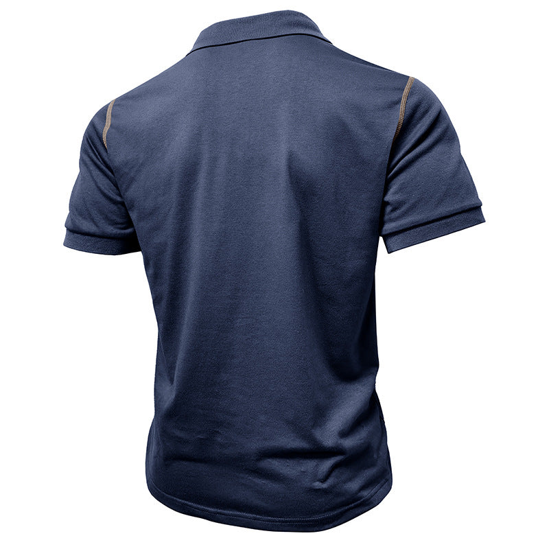 Men’s Casual Pearl Cotton Polo Shirt