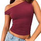 Women’s Sleeveless Off-the-shoulder Cropped Tank Top