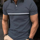 Men’s Button Stitching Sports Polo Shirt