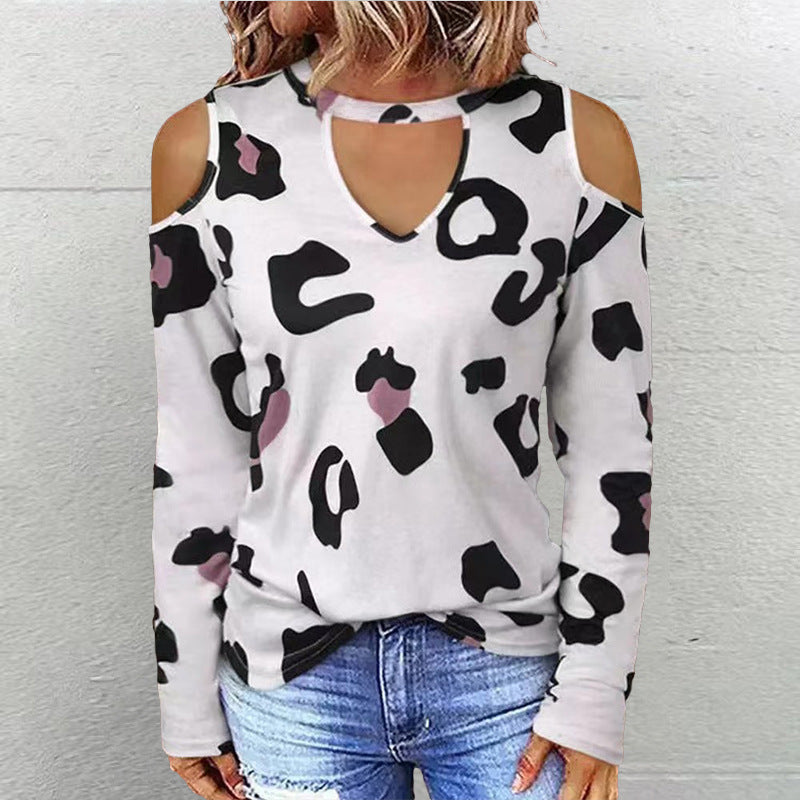 Women’s Casual Off-the-Shoulder Loose T-Shirt