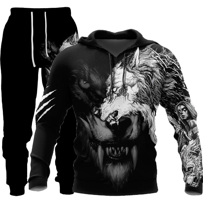 Wild Wolf 3D Hoodie and Joggers Set