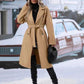 Elegant Double-Breasted Trench Coat with Belt