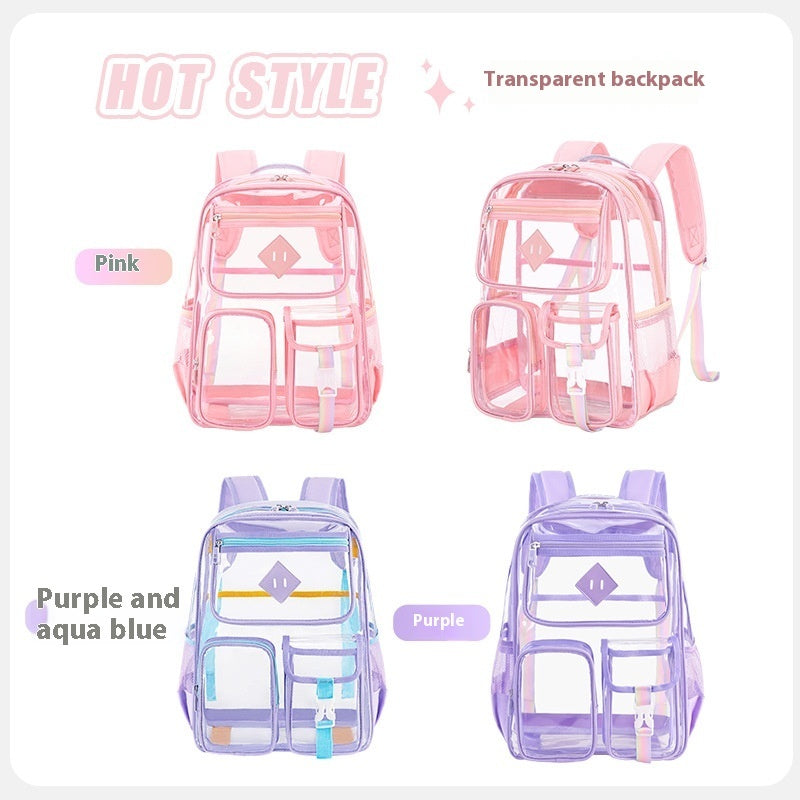 Transparent Waterproof Schoolbag