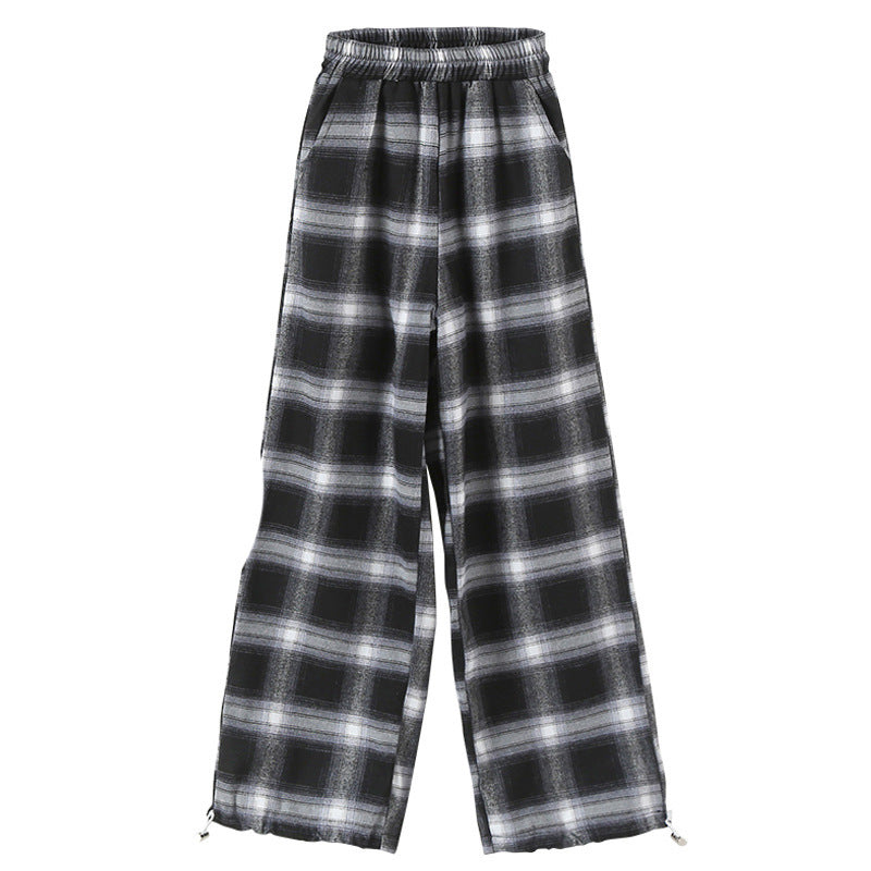 Girls' Suits Western Style Korean Children's Clothing Trendy Plaid Trousers Big Kids