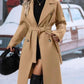 Elegant Double-Breasted Trench Coat with Belt