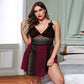 Lace Nightdress with Suspender Straps