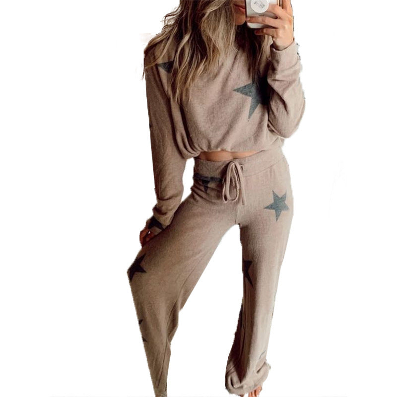 Women’s Printed Long Sleeve Pajama Set