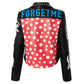 Fashion Print Rivet Leather Jacket for Women