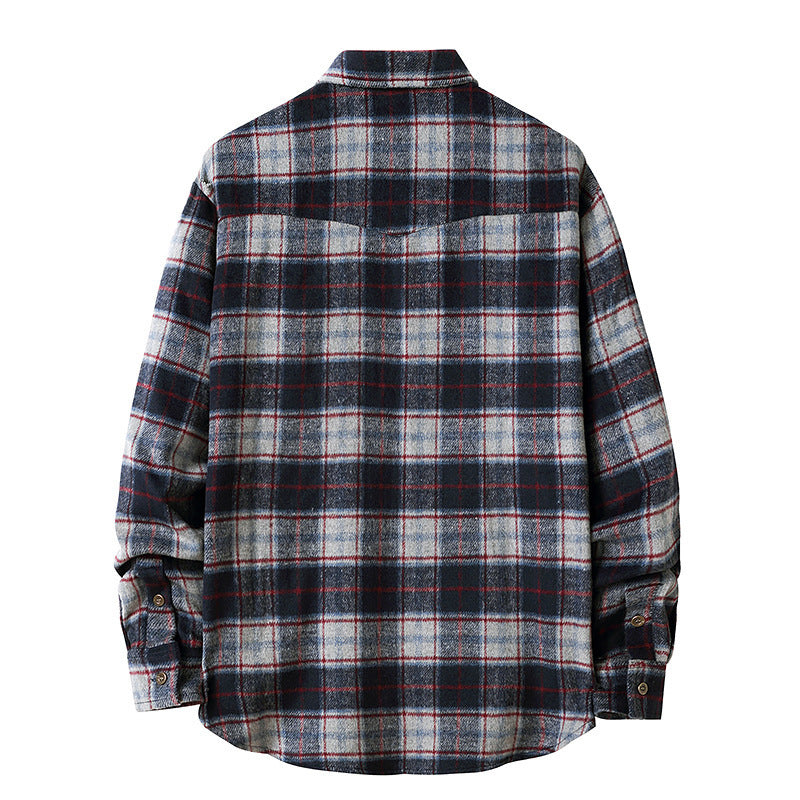 Men’s Plaid Flannel Shirt Jacket