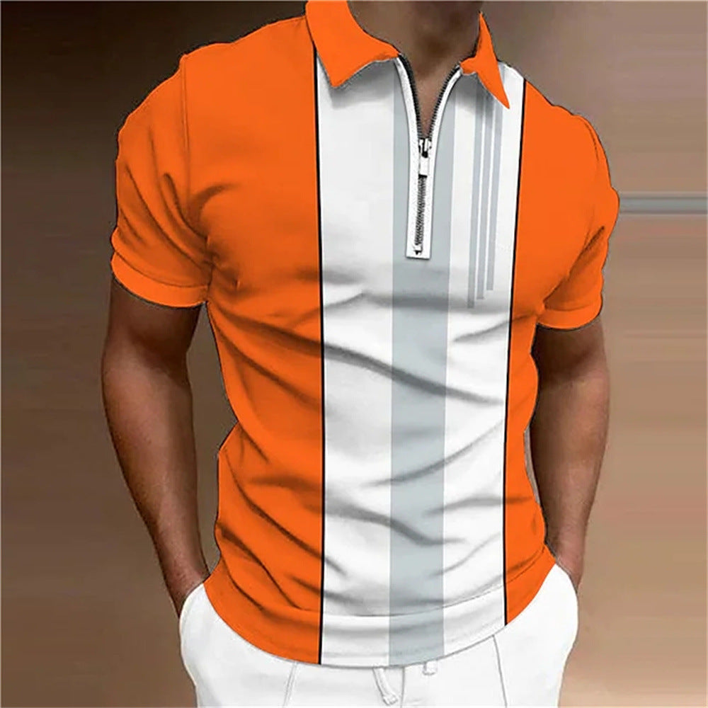 Men’s 3D Print Polo Shirt