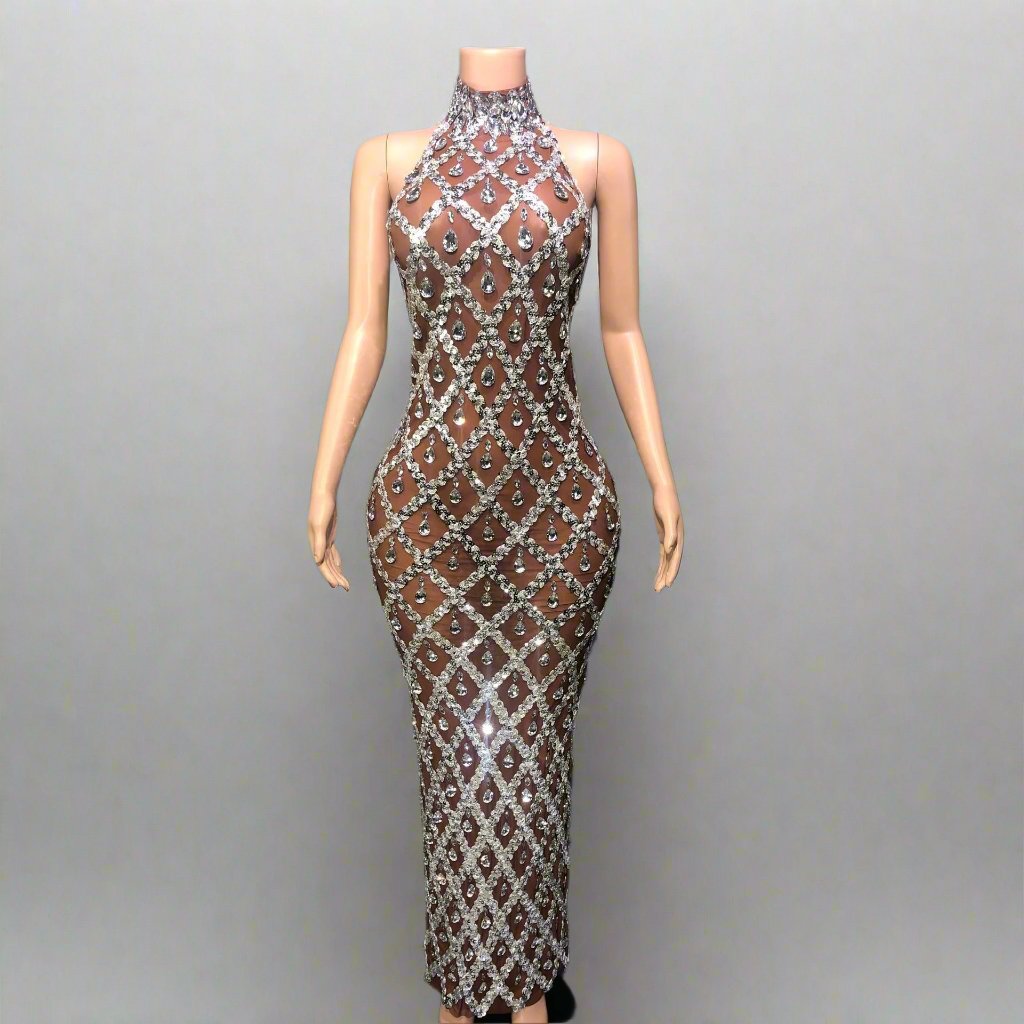 Radiance Rhinestone Party Dress