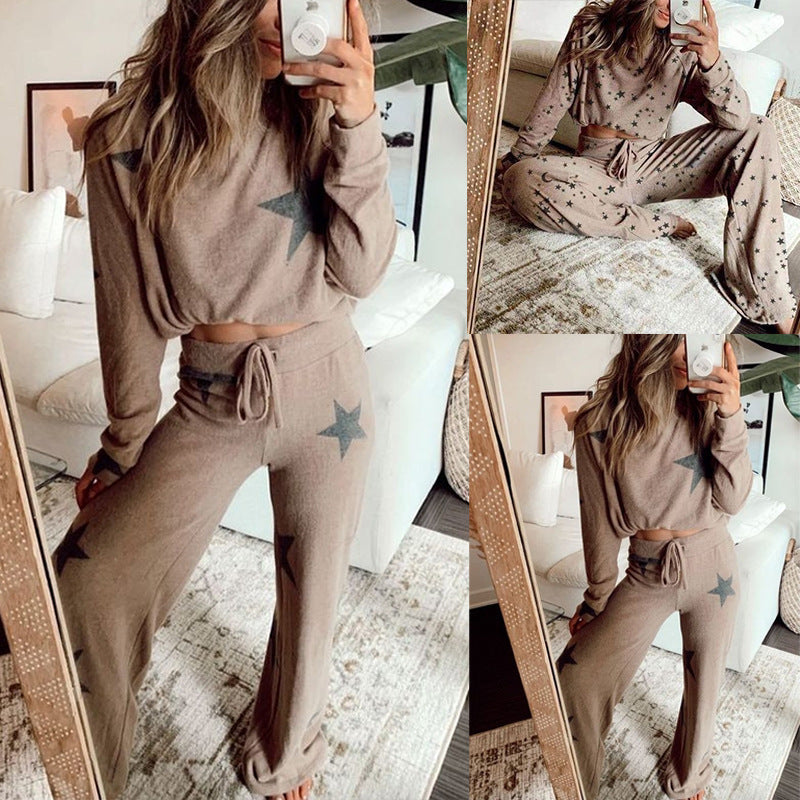 Women’s Printed Long Sleeve Pajama Set