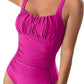 Elegance One-Piece Pleated Swimsuit