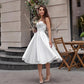 Elegant Strapless French Wedding Dress