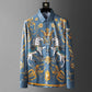 Men’s Long-Sleeved Printed Non-Iron Shirt