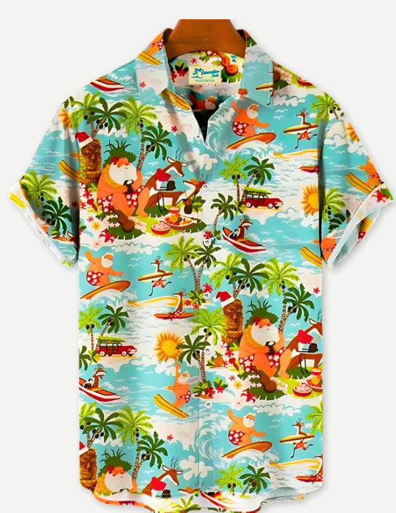 3D Summer Hawaiian Print Shirt