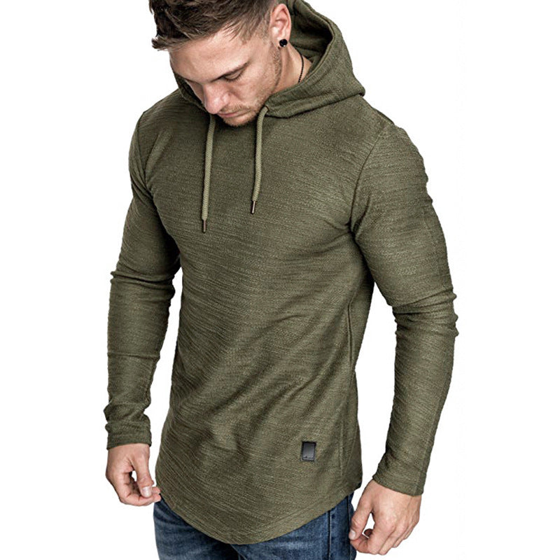 Men’s Casual Hoodie Long Sleeve Slim Fit Gym Sweatshirt