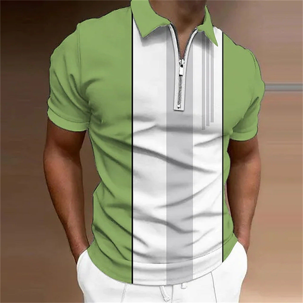 Men’s 3D Print Polo Shirt