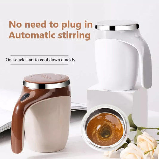 Rechargeable Self-Stirring Mug – Electric Coffee & Milkshake Mixer Cup