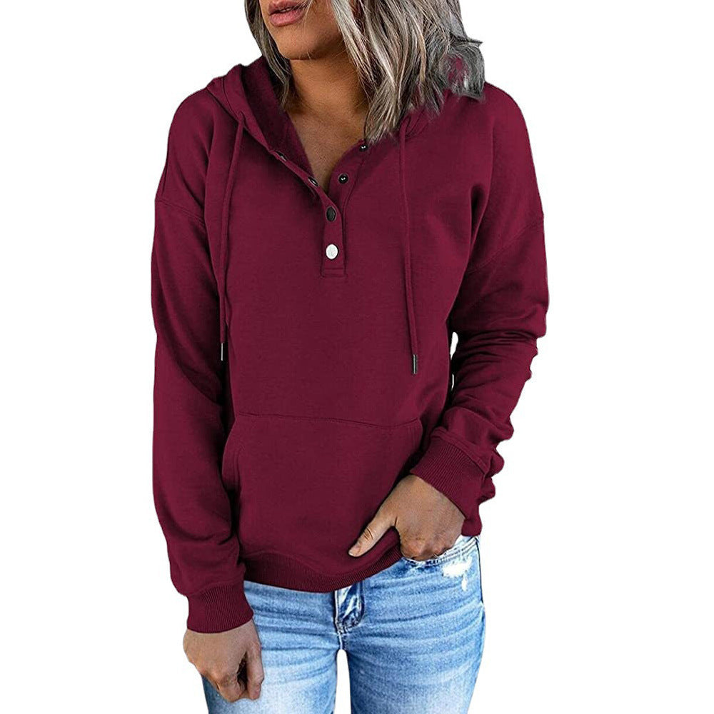 Relaxed Fit Long-sleeve Hooded Sweater