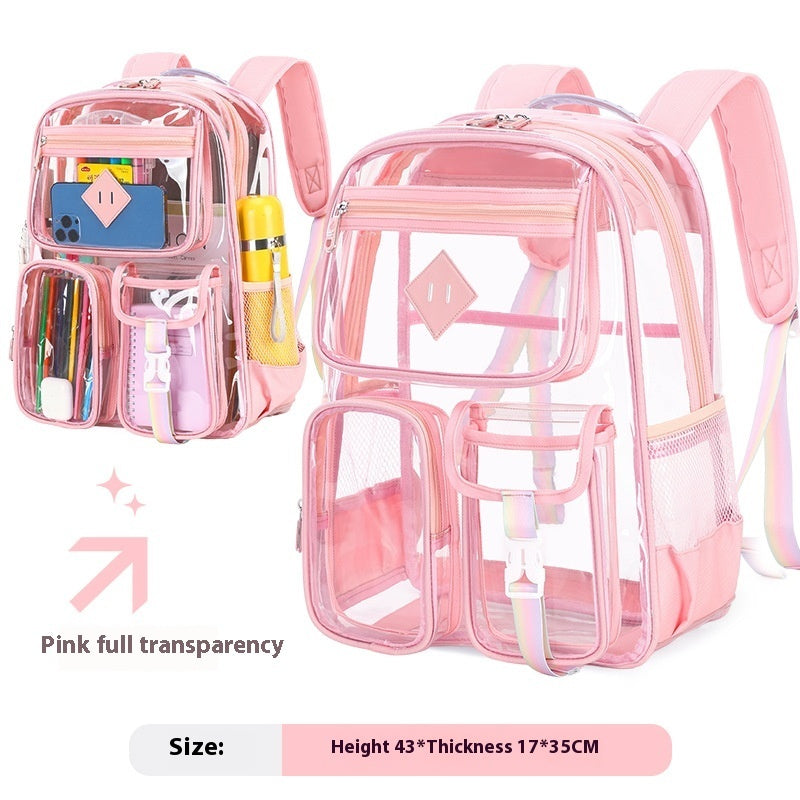 Transparent Waterproof Schoolbag