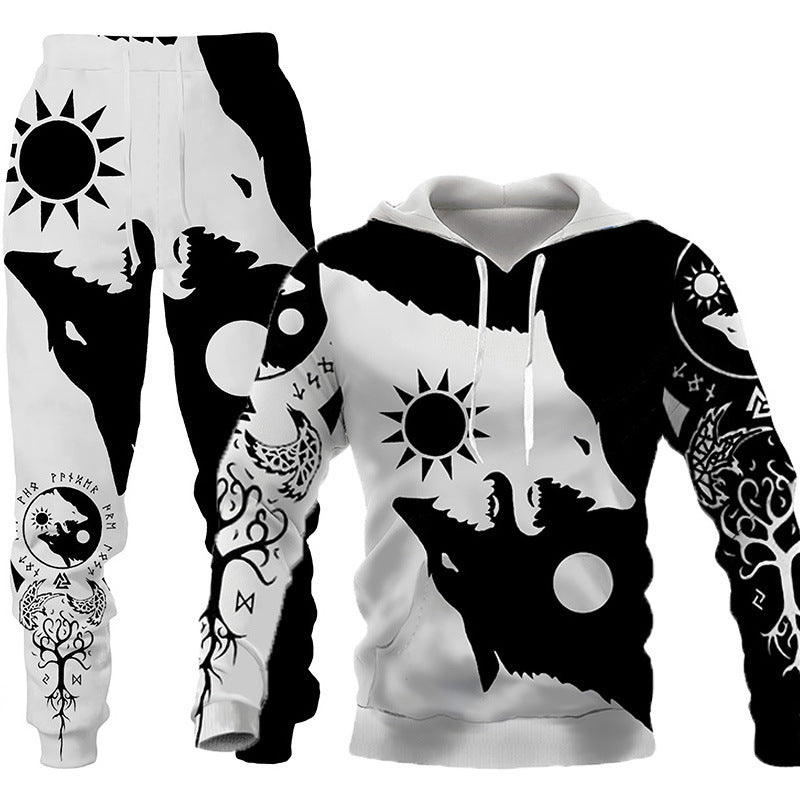 Wild Wolf 3D Hoodie and Joggers Set