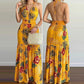 Sundrenched Halterneck Maxi Dress