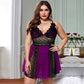 Lace Nightdress with Suspender Straps