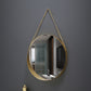 Iron Circular Wall Mirror for Toilet