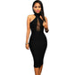 Ladies Black Strapless Dinner Dress