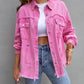 Women’s Oversized Distressed Denim Jacket