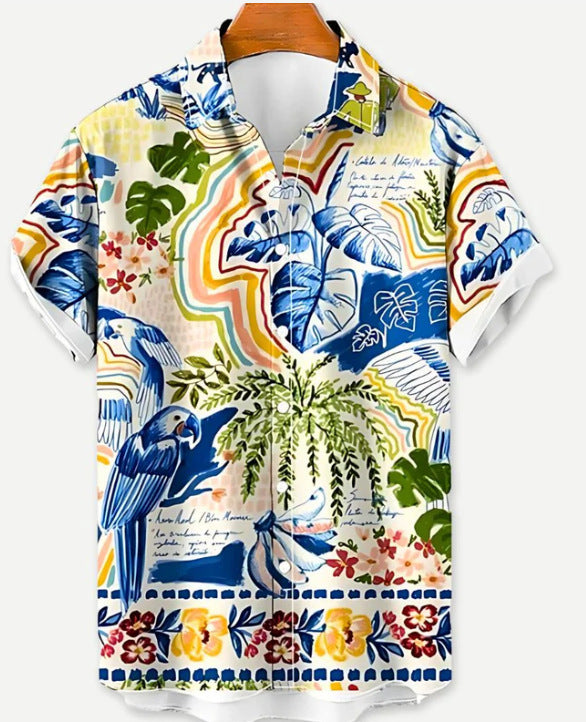 3D Summer Hawaiian Print Shirt