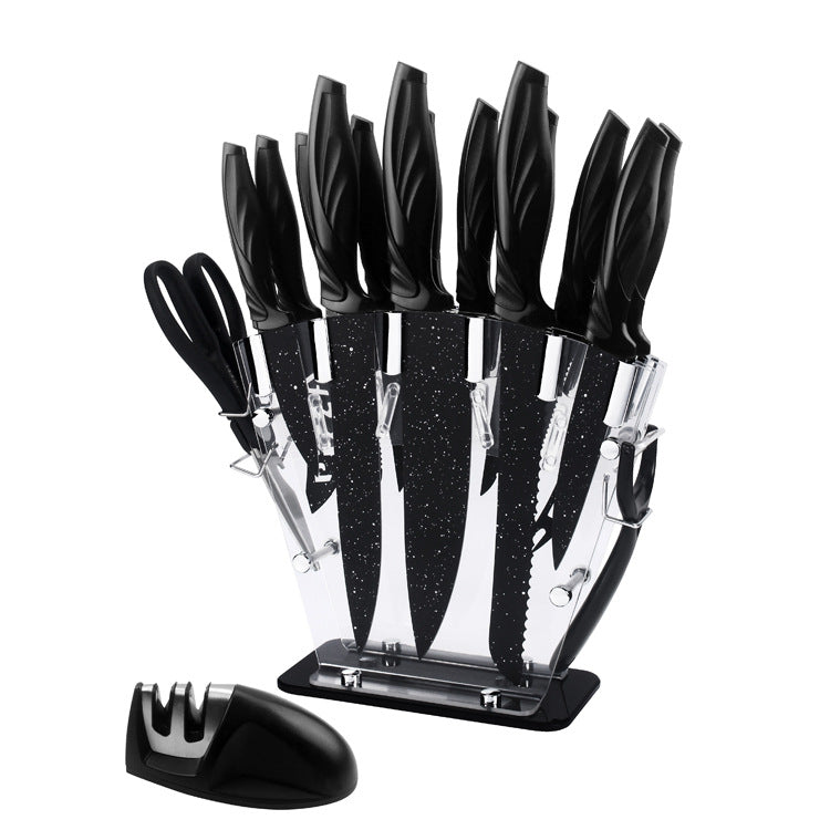 17-Piece Stainless Steel Kitchen Knife Set