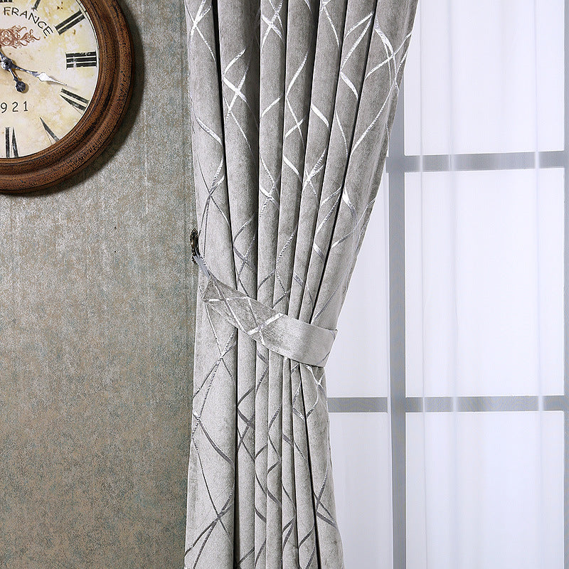 Modern Chenille Light Blocking Curtains