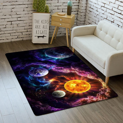 Flannel Starry Floor Mat Living Room Rug