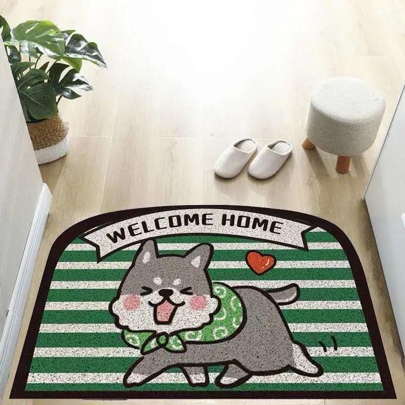 Cuttable Circular Silk Door Mat