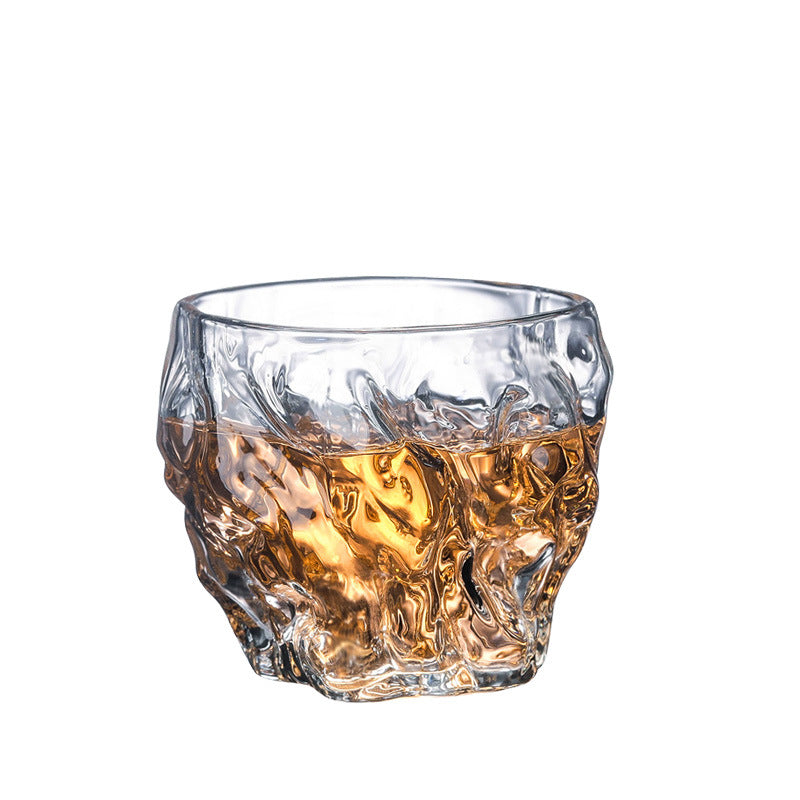 Heat-Resistant Whiskey Cocktail Glass with Lemon Hammer