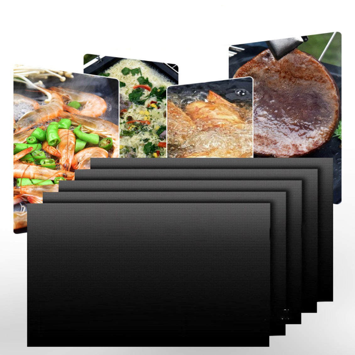 Reusabe BBQ Grill Mats for Outdoor Cooking