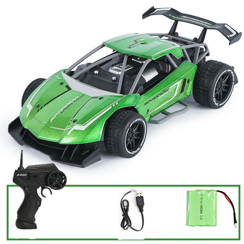 ChargeRunner: High-Speed Four-Wheel Drive Alloy Off-Road RC Car with Wireless Charging