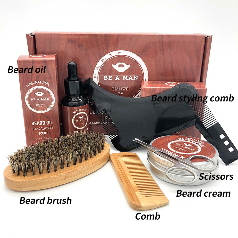 Beard Care Set with Oil and Cream