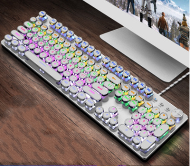 104-Key Backlit Mechanical Gaming Keyboard with Anti-Ghosting