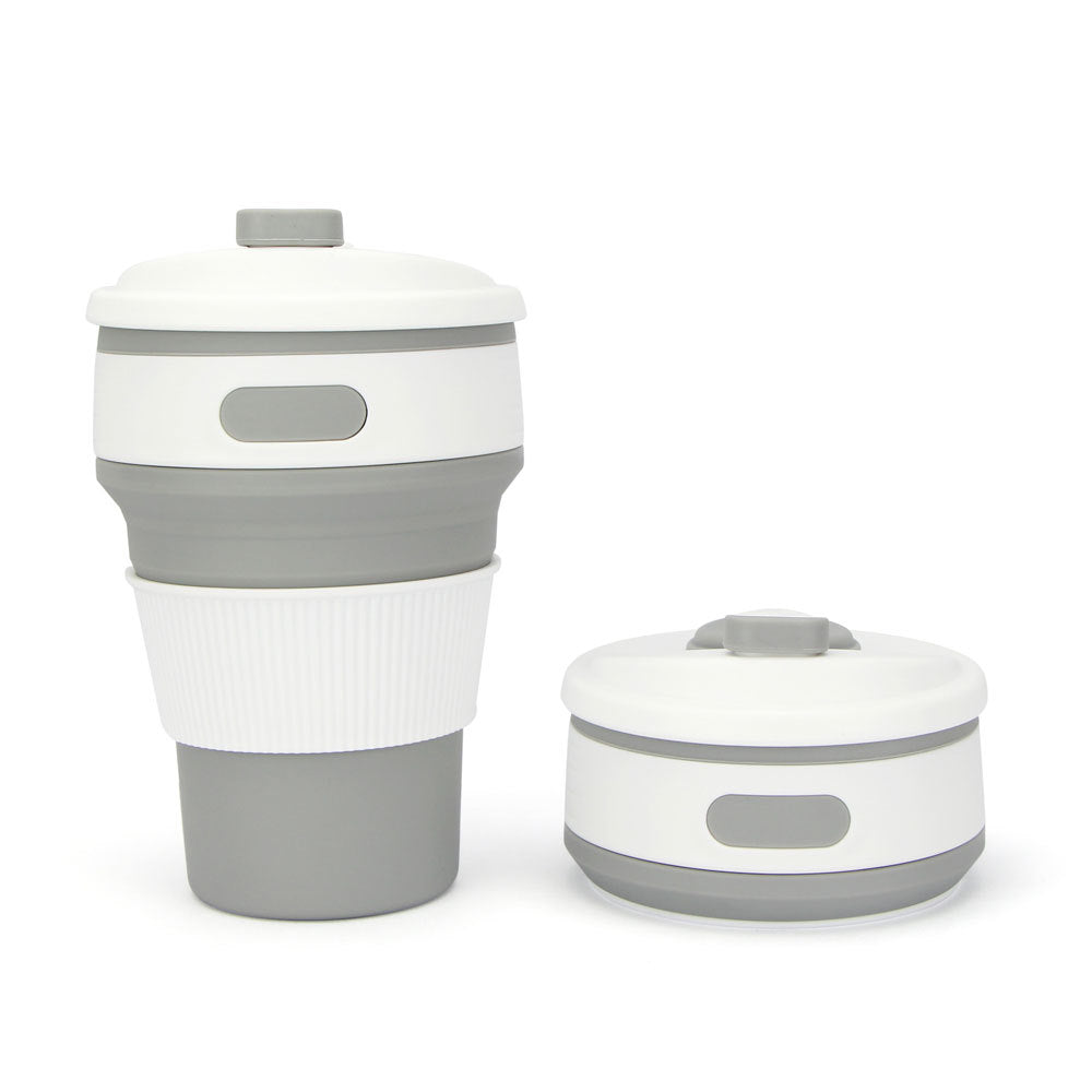 Collapsible Silicone Coffee Cup - Portable Folding Cup