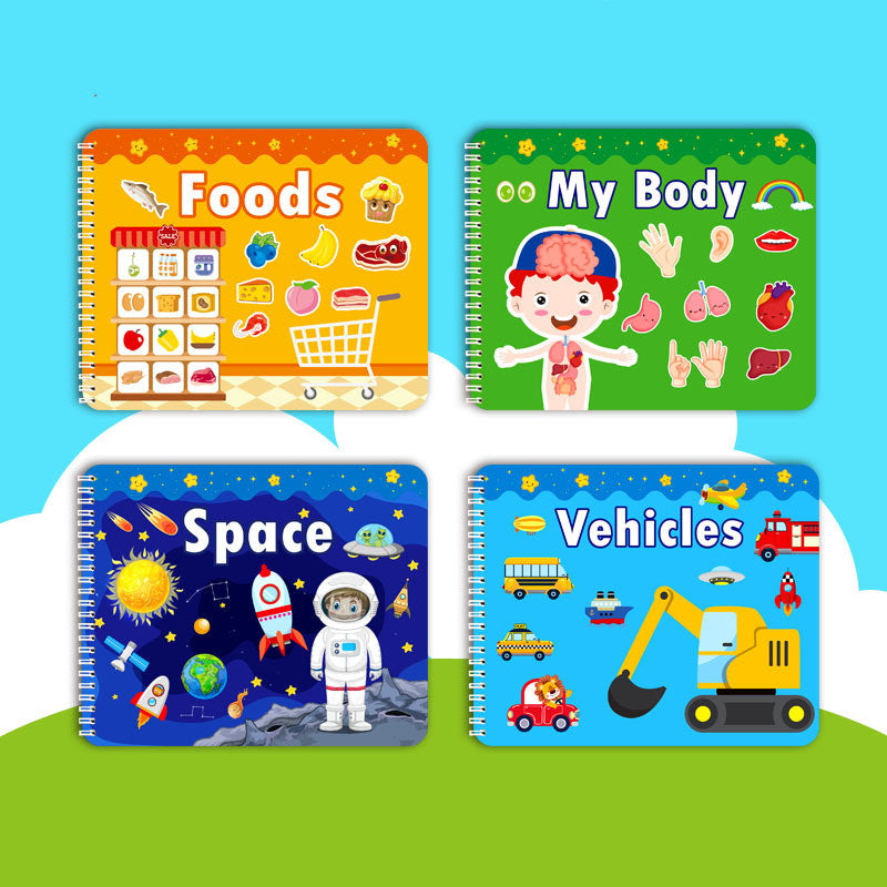 Early Learning Stickers and Flip Book Games for Kids